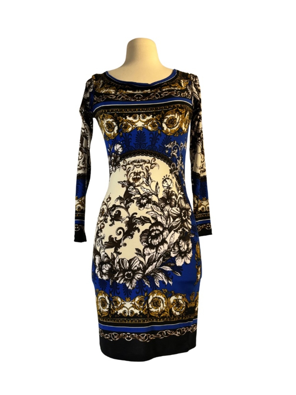 Patterned pencil dress by Cubit USA